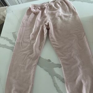 Perfect white tee sweatpants pink